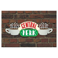 Plakát, Obraz - Přátelé TV - Central Perk Brick, 91.5 × 61 cm