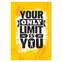 Ilustrace Your Only Limit Is You. Inspiring, subtropica, (26.7 x 40 cm)