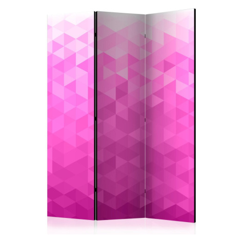 Paraván Pink pixel Dekorhome 225x172 cm (5-dílný) Artgeist