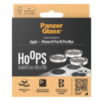 PanzerGlass HoOps Apple iPhone 15 Pro/15 Pro Max - ochranné kroužky pro čočky fotoaparátu - bílý