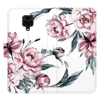 iSaprio flip pouzdro Pink Flowers pro Xiaomi Redmi Note 9 Pro / Note 9S