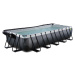 Bazén s krytem a pískovou filtrací Black Leather pool Exit Toys ocelová konstrukce 540*250*100 c