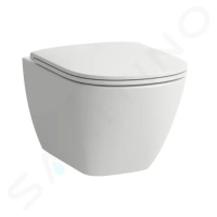 Laufen Lua Závěsné WC se sedátkem SoftClose, Rimless, bílá H8660800000001