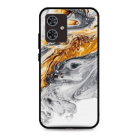 TopQ Kryt LUXURY Motorola Moto G54 5G Marble šedo-zlatý 123881