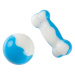 zoofari® Chladicí a žvýkací hračky pro psy (ledová kost a ledová koule - S)