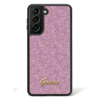 Guess hard silikonový kryt Samsung Galaxy S24 5G purple Glitter Script