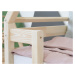 Benlemi Dětská domečková postel TAHUKA ve tvaru týpí s bezpečnostní zábranou Zvolte barvu: Cihlo