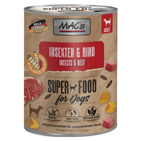 MAC's DOG hmyz a hovězí 6 × 750 g