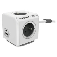 CubeNest PowerCube Extended USB PD 20W, A+C, 1.5m kabel, šedá