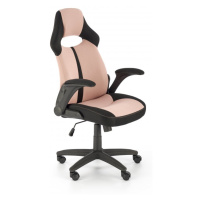 Kancelářská židle BLOOM - látka, černá / růžová