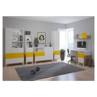 ArtCross Dětský pokoj HEY 2 Barva: Dub artisan/bílá/žlutá