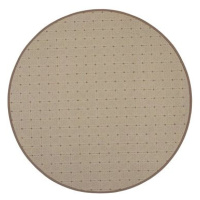 Kusový koberec Udinese béžový kruh