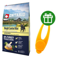 ONTARIO Dog Mini Weight Control Turkey & Potatoes 6,5 kg