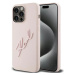 Kryt Karl Lagerfeld KLHCP15XSKSBMCP iPhone 15 Pro Max 6.7" pink hardcase Silicone Karl Script (K