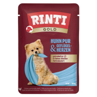 RINTI Gold 10 x 100 g - kuřecí s drůbežími srdíčky