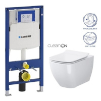 GEBERIT Duofix bez tlačítka + WC CERSANIT VIRGO CLEANON + SEDÁTKO 111.300.00.5 ME1