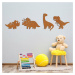 Samolepky na zeď do dětského pokoje - Hraví dinosauři