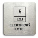Accept Piktogram "elektrický kotel" (80 × 80 mm) (stříbrná tabulka - černý tisk bez rámečku)