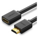 Ugreen HDMI (samec) - HDMI (samice) 2.0 4K adaptérový kabel 1m černý (HD107)