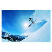 Umělecká fotografie Man Skiing, Digital Vision., (40 x 26.7 cm)