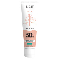 NAÏF Ochranný krém na opalování SPF 50 pro děti a miminka bez parfemace 100 ml