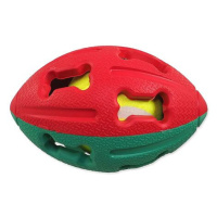 Míček DF gumový rugby tenisákem mix barev 12,5cm