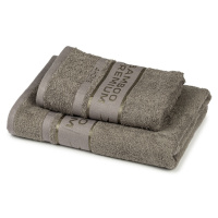 4Home Sada Bamboo Premium osuška a ručník šedá, 70 x 140 cm, 50 x 100 cm