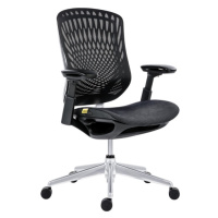 Kancelářská ergonomická židle Antares BAT NET PERF — černá, nosnost 130 kg