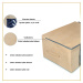 Úložný box-organizér na lůžkoviny a oblečení, tmavě šedá, 60x45x30 cm Mybesthome