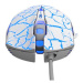 Myš drátová USB, E-blue Mazer Pro, bílo-modrá, optická, 2500DPI