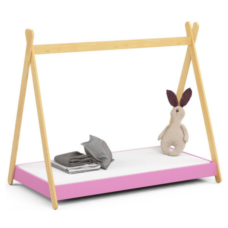 Dětská postel GEM 160x80 cm - růžová Akord