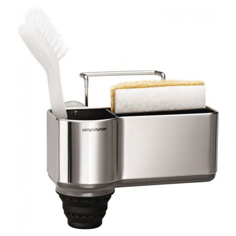 Držák na houbičku a kartáček nad dřez Simplehuman – kartáčovaná nerez ocel