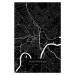 Mapa Nottingham black, 26.7x40 cm