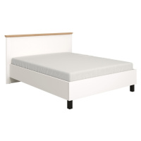 Manželská postel 160x200 lotta - bílá/dub artisan