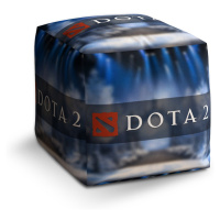 Sablio Taburet Cube DOTA 2 Modrá: 40x40x40 cm