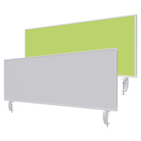 magnetoplan Dělicí stěna na stůl VarioPin, bílá tabule/plsť, šířka 1600 mm, zelená