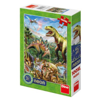 Dino svět dinosoaurov 100XL neon Puzzle