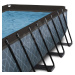 Bazén s filtrací Stone pool Exit Toys ocelová konstrukce 540*250*100 cm šedý od 6 let
