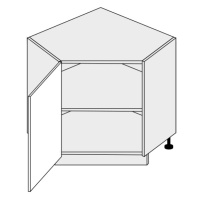 ArtExt Kuchyňská skříňka spodní, D12R / 90 Emporium Barva korpusu: Bílá