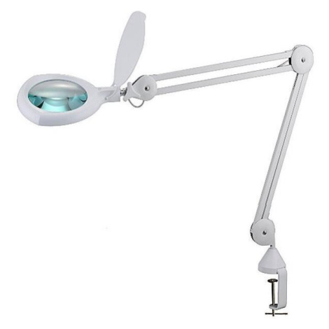 LED Stmívatelná stolní lampa s lupou a klipem LED/8W/12/230V Donoci
