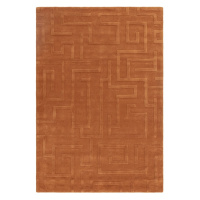 Vlněný koberec v cihlové barvě 160x230 cm Maze – Asiatic Carpets