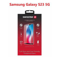 Tvrzené sklo Swissten Full Glue, Color Frame, Case Friendly pro Samsung Galaxy S23, černá