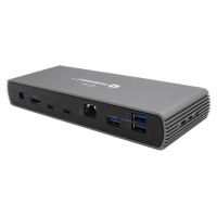 i-Tec Thunderbolt 4 Dual Display Docking Station + Power Delivery 96W TB4DUALDOCKPD Šedá