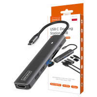 Hub Adaptér Rozbočovač Usb-c 7W1 Hdmi 4K Usb 3 Sd MacBook M1 M2 M3 Pro Air