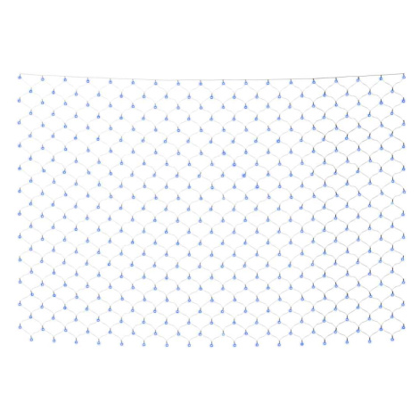 vidaXL Vánoční světlená síť modrá 3 x 2 m 204 LED vnitřní i venkovní