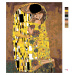 Malování podle čísel - POLIBEK (Gustav Klimt) Rozměr: 80x100 cm, Rámování: vypnuté plátno na rám
