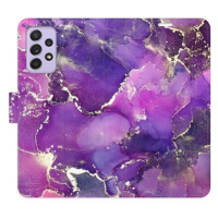 iSaprio flip pouzdro Purple Marble pro Samsung Galaxy A52 / A52 5G / A52s