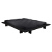 Dvoulůžková postel z borovicového dřeva s matrací Karup Design Japan Double Latex Black/Black, 1
