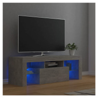 vidaXL TV skříňka s LED osvětlením betonově šedá 120 x 35 x 40 cm