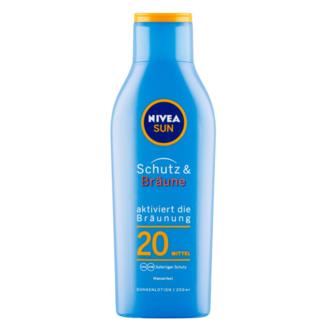 Nivea SUN Protect&Bronze OF20 mléko na opalování 200 ml